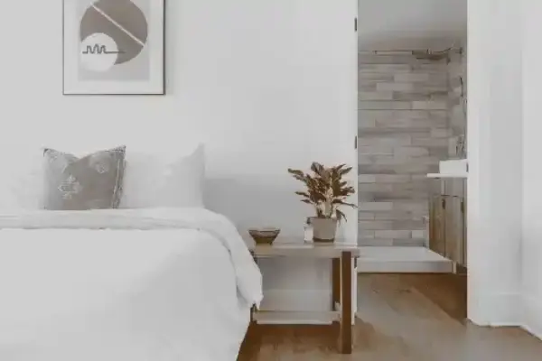 Chambre d’un appart’hôtel à La Grand-Croix