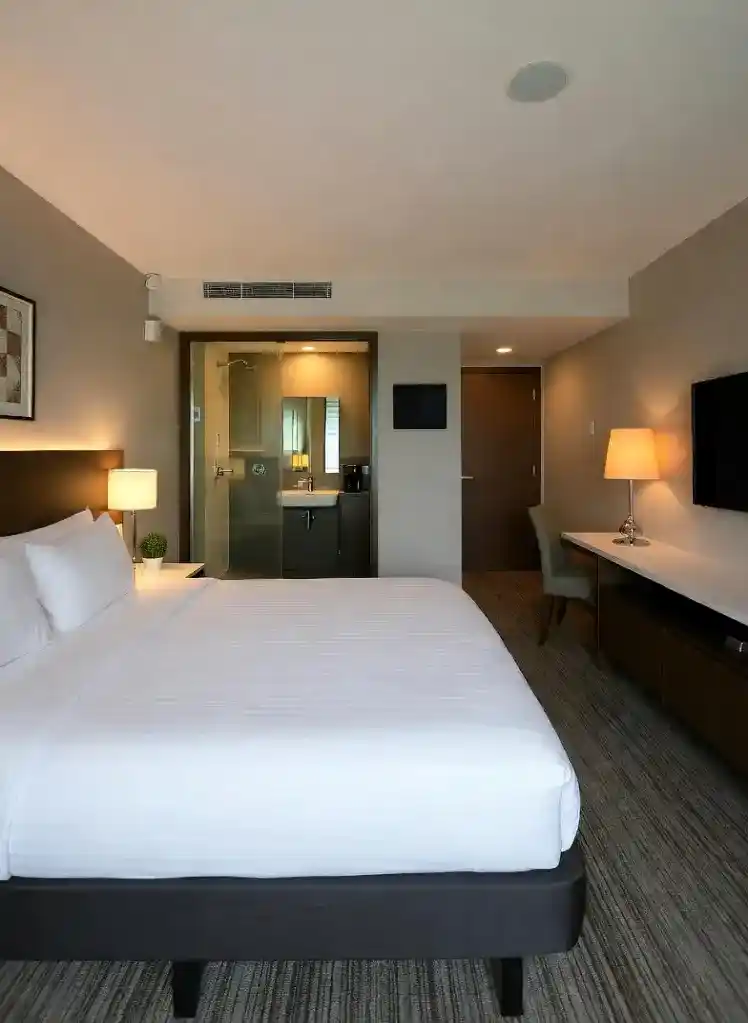 Vidéo immersive d'une chambre d'un hôtel agréable à Pérouges