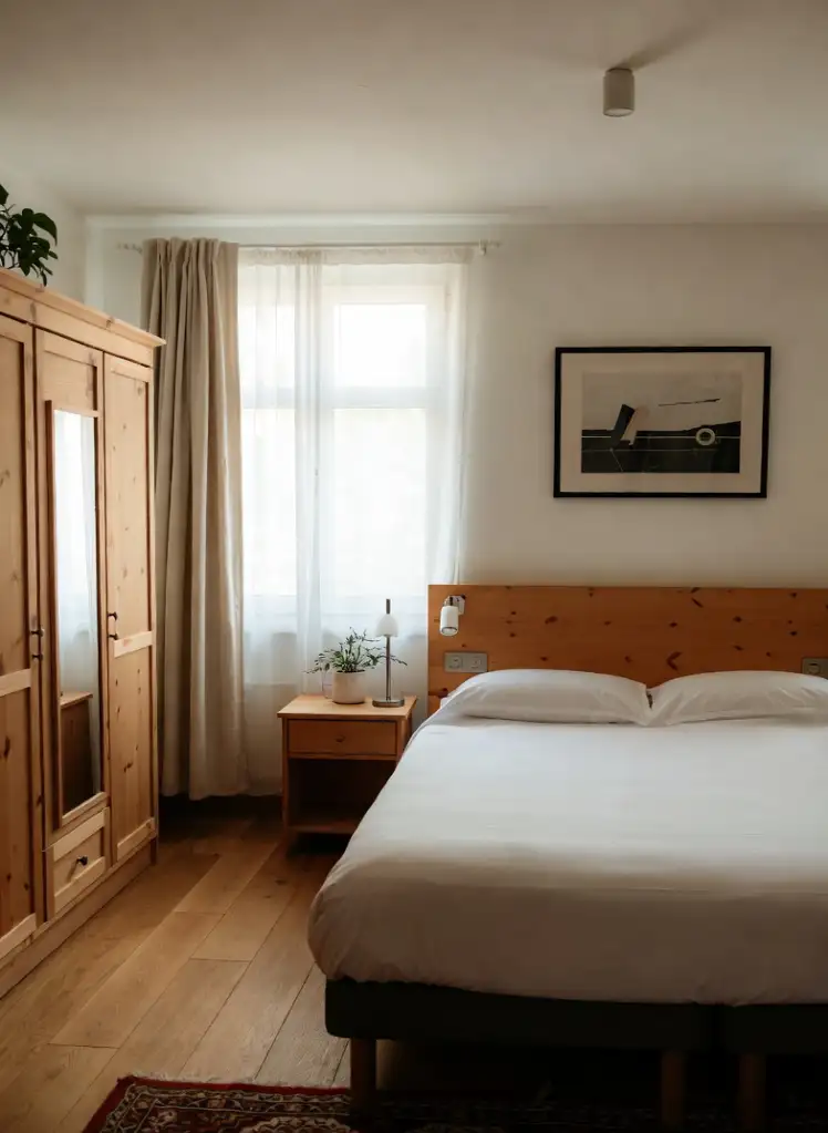 Vidéo immersive d'une chambre d'un hôtel de jeunesse à Pérouges