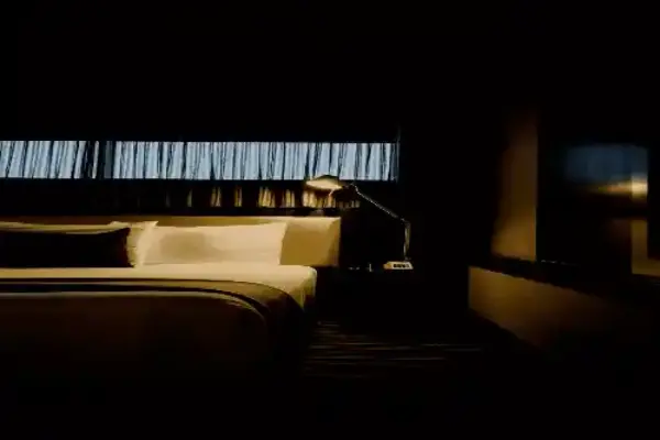 Chambre d’un hôtel de jeunesse à Waben