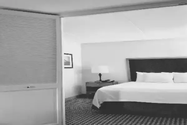 Chambre d’un hôtel de longue durée à Hirsingue